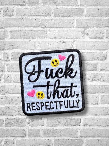 DIGITAL DOWNLOAD Fuck That Patch 3 SIZES INCLUDED