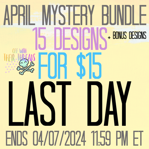 DIGITAL DOWNLOAD March Members Only Mystery Bundle 20 DESIGNS FOR 15 BUCKS!