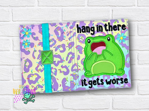 DIGITAL DOWNLOAD Applique It Gets Worse A6 Notebook Cover