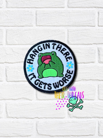 DIGITAL DOWNLOAD It Gets Worse Patch 3 SIZES INCLUDED