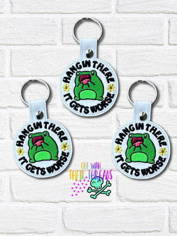 DIGITAL DOWNLOAD It Gets Worse Snap Tab Keychain