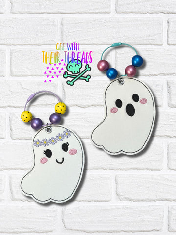 DIGITAL DOWNLOAD Ghost Bag Tag Set Bookmark Ornament