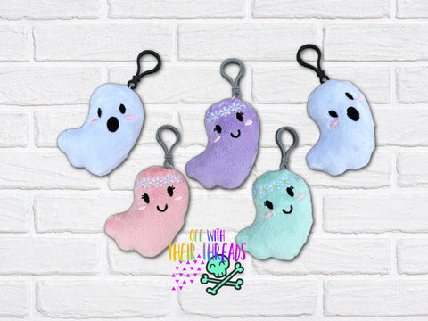 DIGITAL DOWNLOAD Ghost Squishy Keychain Set 2 DESIGNS INCLUDED