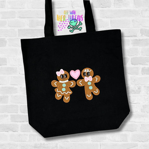 DIGITAL DOWNLOAD Applique Gingerbread Friends 4 SIZES INCLUDED