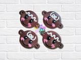 DIGITAL DOWNLOAD Gingerbread Hair Holder Bun Cover Set