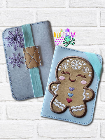 DIGITAL DOWNLOAD 5x7 Applique Gingerbread Mini Composition Notebook Cover