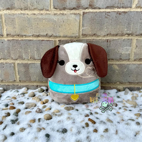 DIGITAL DOWNLOAD Applique Girl Spaghetti Dog Plush 5 SIZES INCLUDED