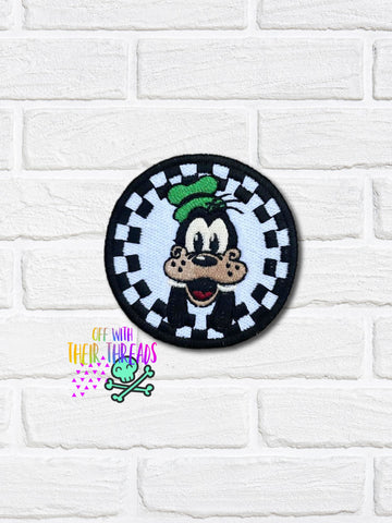 DIGITAL DOWNLOAD Checker Goof Dog Patch 3 SIZES INCLUDED