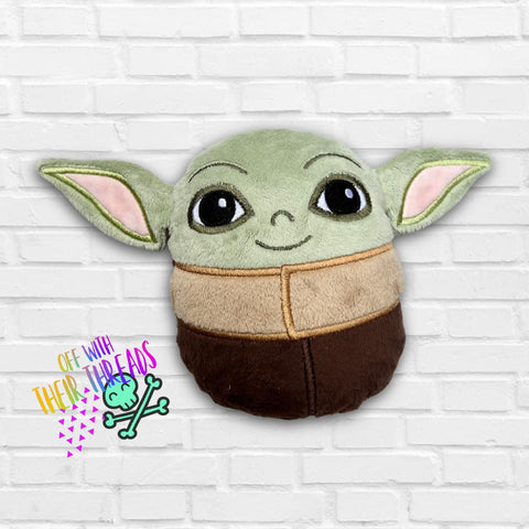 DIGITAL DOWNLOAD Applique Grogu Plush 5 SIZES INCLUDED