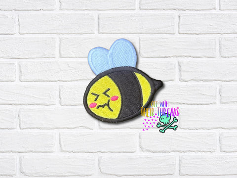 DIGITAL DOWNLOAD Grumpy Bee Patch 3 SIZES INCLUDED