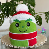 DIGITAL DOWNLOAD Applique Holiday Green Grump Plush 5 SIZES INCLUDED