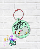 DIGITAL DOWNLOAD Guess What Chicken Butt Bookmark Ornament Bag Tag