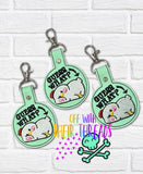 DIGITAL DOWNLOAD Guess What Chicken Butt Snap Tab Keychain