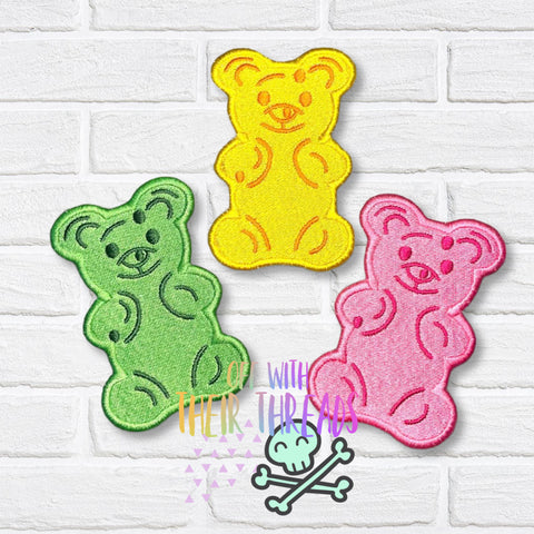 DIGITAL DOWNLOAD Gummy Bear Patch 3 SIZES INCLUDED FEB MYSTERY 2024