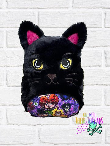 DIGITAL DOWNLOAD Applique Halloween Kitty Plush 5 SIZES INCLUDED