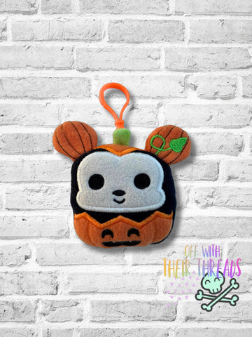 DIGITAL DOWNLOAD Applique Halloween Mouse Squishy Keychain