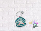 DIGITAL DOWNLOAD Happy As A Clam Bag Tag Bookmark Ornament