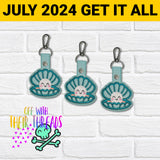 DIGITAL DOWNLOAD Happy As A Clam Snap Tab Keychain