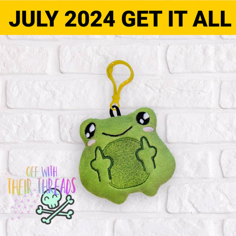 DIGITAL DOWNLOAD Hate You All Froggo Squishy Keychain