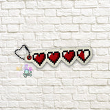 DIGITAL DOWNLOAD Heart Container Gamer Bag Tag Bookmark Ornament