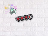DIGITAL DOWNLOAD Heart Container Gamer Patch 3 SIZES INCLUDED