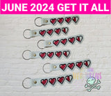 DIGITAL DOWNLOAD Heart Container Gamer Key Chain Snap Tab