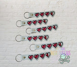 DIGITAL DOWNLOAD Heart Container Gamer Key Chain Snap Tab