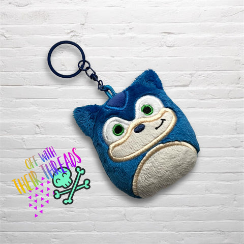 DIGITAL DOWNLOAD Applique Hedgehog Squishy Keychain