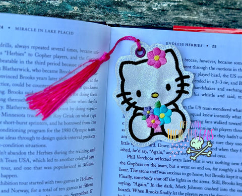 DIGITAL DOWNLOAD Summer Kitty Bag Tag Bookmark Ornament APRIL 2024 MYSTERY BUNDLE