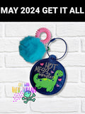 DIGITAL DOWNLOAD Hot Mess Monster Loch Ness Nessie Bag Tag Bookmark Ornament