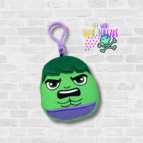 DIGITAL DOWNLOAD Applique Hulk Squishy Keychain