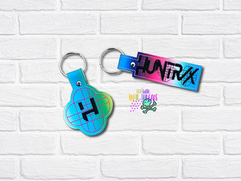 DIGITAL DOWNLOAD Hunter Logo Snap Tab Keychain Set