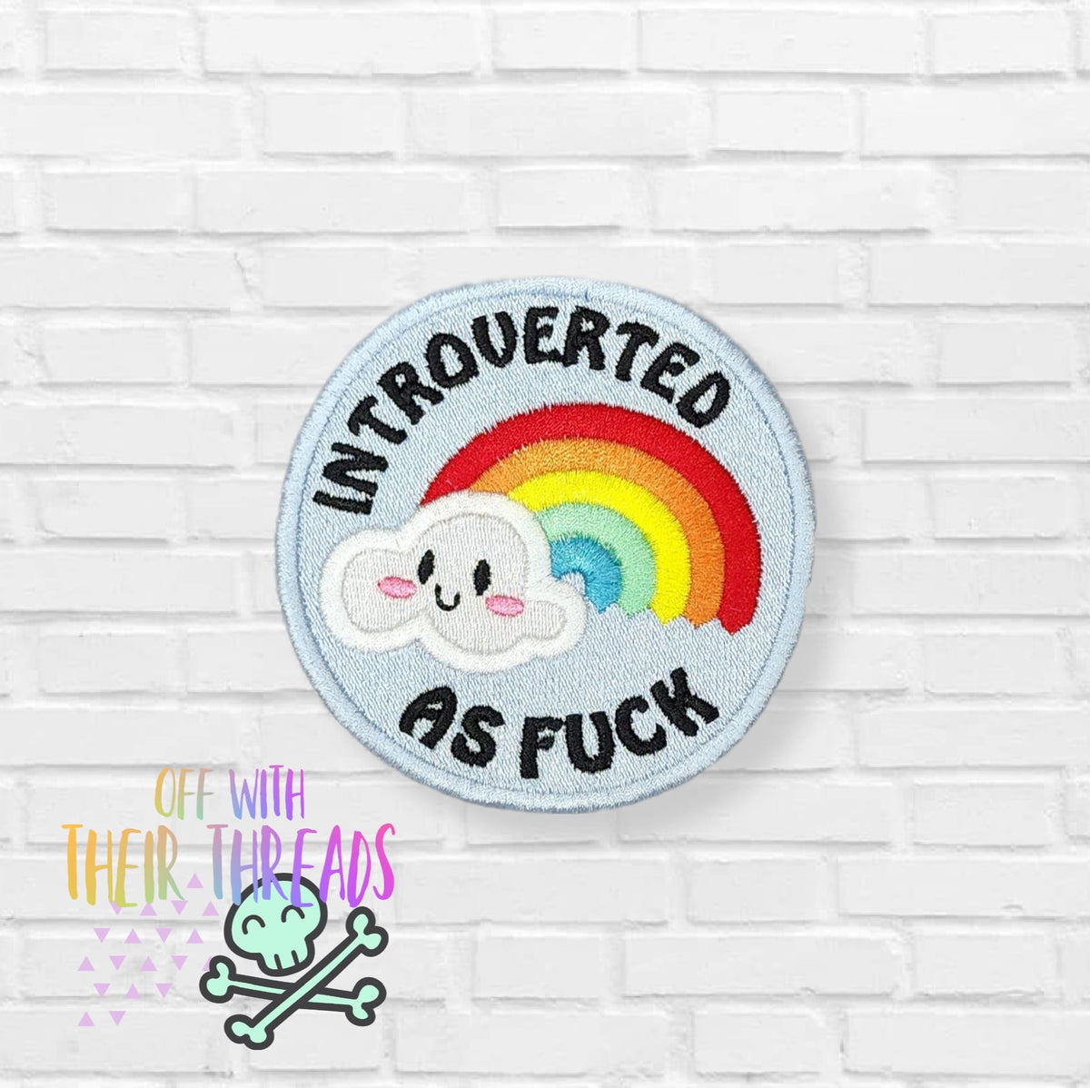 DIGITAL DOWNLOAD Introverted AF Patch 3 SIZES INCLUDED – Off With Their ...