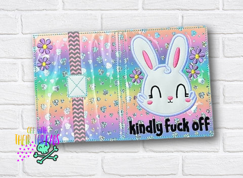 DIGITAL DOWNLOAD Applique Kindly Fuck Off A6 Notebook Cover