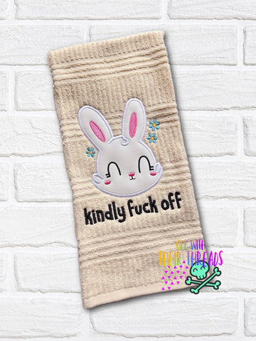 DIGITAL DOWNLOAD Kindly Fuck Off Applique 4 SIZES INCLUDED
