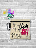 DIGITAL DOWNLOAD 5x5 Kiss My Mutt Poo Bag Holder