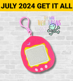 DIGITAL DOWNLOAD Applique Tamagotchi Squishy Keychain