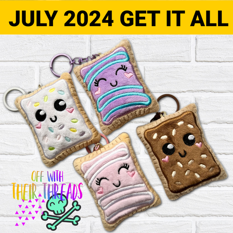 DIGITAL DOWNLOAD Toaster Pastry Squishy Keychain Plush Set