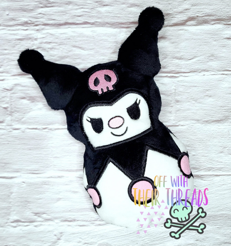 DIGITAL DOWNLOAD Applique Skull Bunny Marshmallow Squishy Plush 5 SIZES INCLUDED