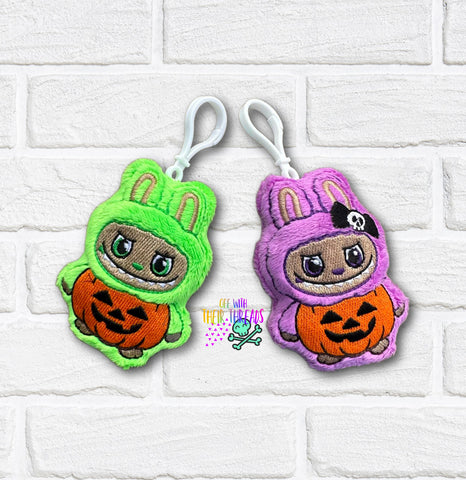 DIGITAL DOWNLOAD Halloween Bunny Squishy Keychain Set