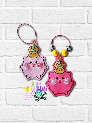 DIGITAL DOWNLOAD Lemon Pig Piggy Bag Tag Bookmark Ornament