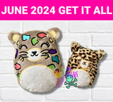 DIGITAL DOWNLOAD Applique Leopard Plush 5 SIZES INCLUDED