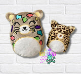 DIGITAL DOWNLOAD Applique Leopard Plush 5 SIZES INCLUDED