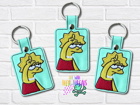 DIGITAL DOWNLOAD Lisa Snap Tab Keychain