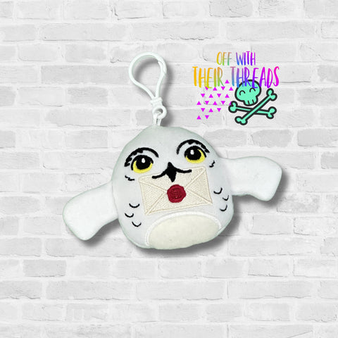 DIGITAL DOWNLOAD Applique Magical Owl Squishy Keychain