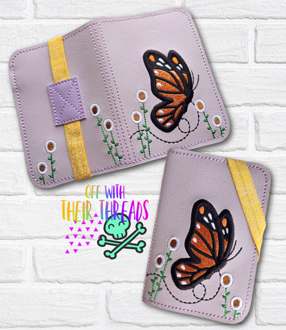 DIGITAL DOWNLOAD 5x7 Applique Mariposa Butterfly Mini Composition Notebook Cover