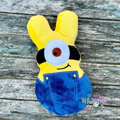 DIGITAL DOWNLOAD Applique Yellow Goggle Marshmallow Squishy Plush 5 SIZES INCLUDED