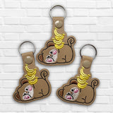 DIGITAL DOWNLOAD Silly Monkey Key Chain Snap Tab JUNE 2024 MYSTERY BUNDLE