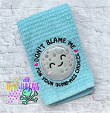 DIGITAL DOWNLOAD Applique Don't Blame The Moon 4 SIZES INCLUDED