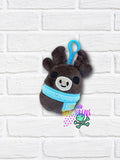 DIGITAL DOWNLOAD Applique Moose Squishy Keychain